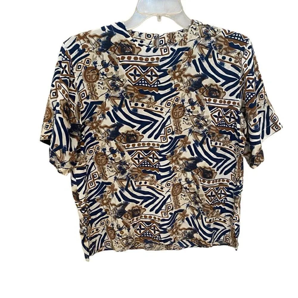 Douglass Silk Blouse Vintage Size Medium